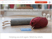 Tablet Screenshot of knittingaid.com